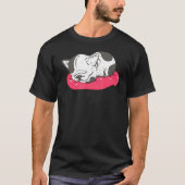 Engelse Bulldog Sleeping Bulldog Pajama Bulldog 2 T-shirt (Voorkant)