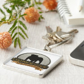 Engelse Bulldog Sleutelhanger (Zijkant)