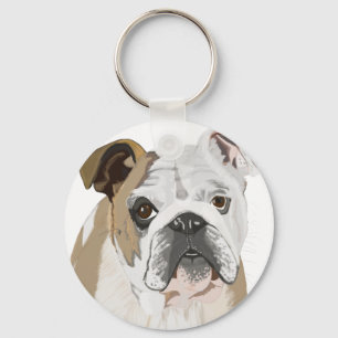 Engelse Bulldog Sleutelhanger