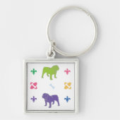 Engelse Bulldog Sleutelhanger (Voorkant)