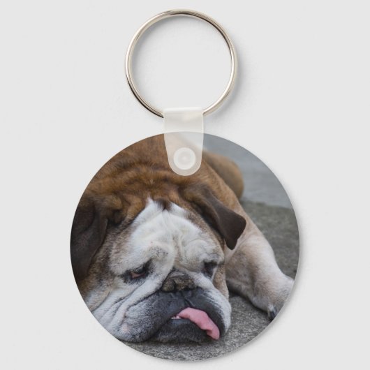 Engelse bulldog sleutelhanger (Voorkant)