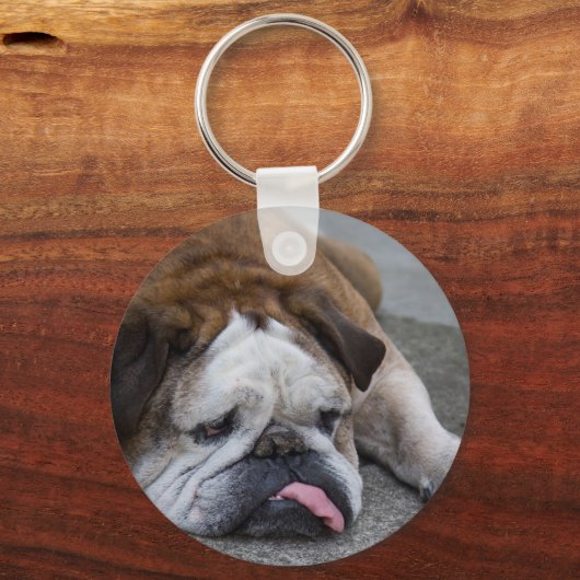 Engelse bulldog sleutelhanger (Voorkant)