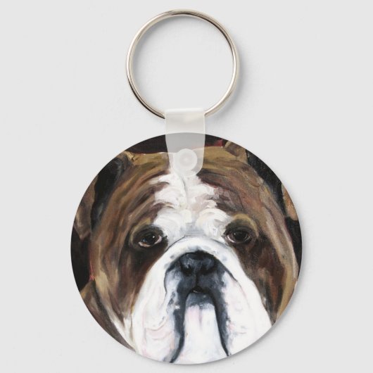 Engelse bulldog Sleutelhanger (Voorkant)