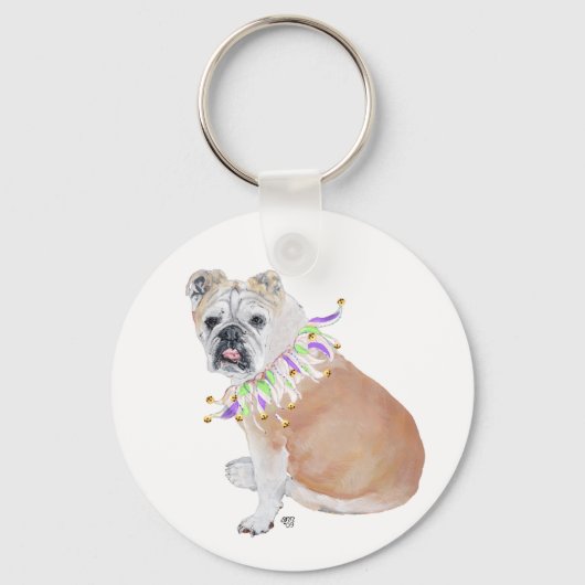 Engelse Bulldog Sleutelhanger (Voorkant)