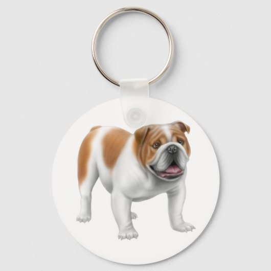 Engelse Bulldog Sleutelhanger (Voorkant)
