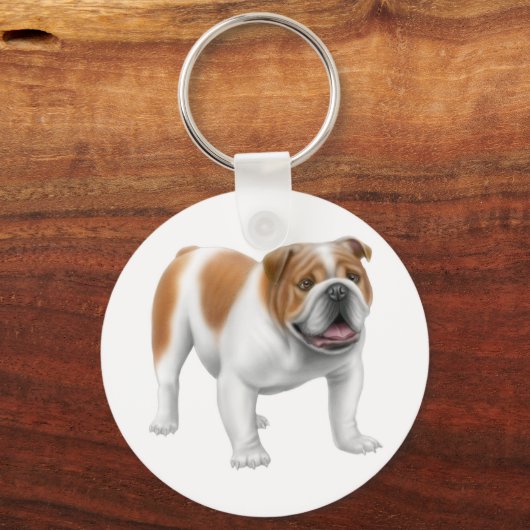 Engelse Bulldog Sleutelhanger (Voorkant)