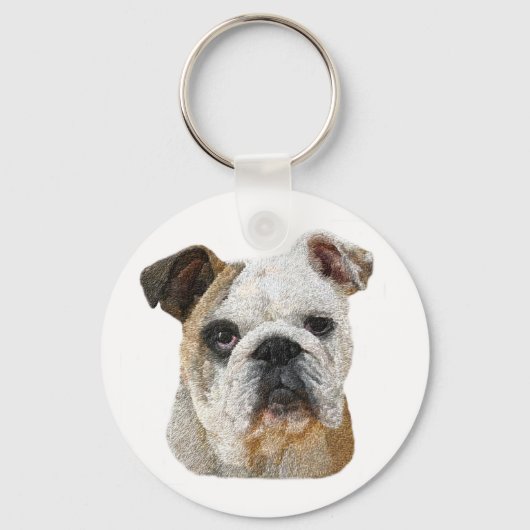Engelse Bulldog Sleutelhangers (Voorkant)
