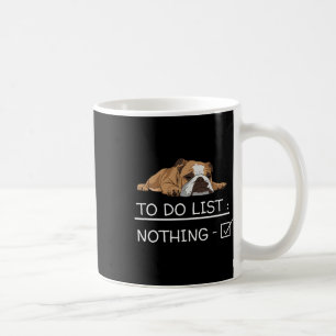 Engelse Bulldog Slogan Takenlijst Niets Koffiemok