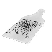 Engelse bulldog snijplaat snijplank (Hoek)