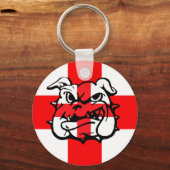 Engelse Bulldog St George's Day English Sleutelhanger (Voorkant)
