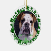Engelse Bulldog St. Patrick's Day Ornament (Rechts)