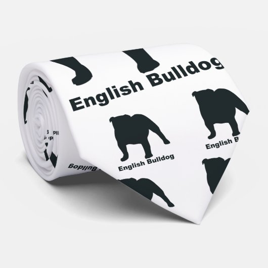 Engelse Bulldog Stropdas (Opgerold)