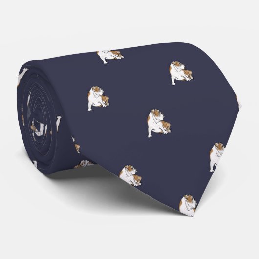 Engelse Bulldog Stropdas (Opgerold)