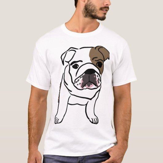 Engelse Bulldog T-shirts (Voorkant)