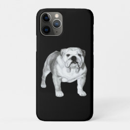 Engelse Bulldog tekening Case-Mate iPhone Case