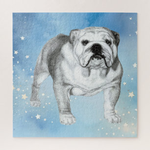 Engelse Bulldog tekening Legpuzzel