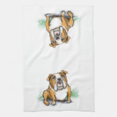 Engelse Bulldog Theedoek (Verticaal)