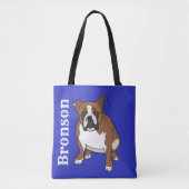 Engelse Bulldog Tote Bag (Voorkant)