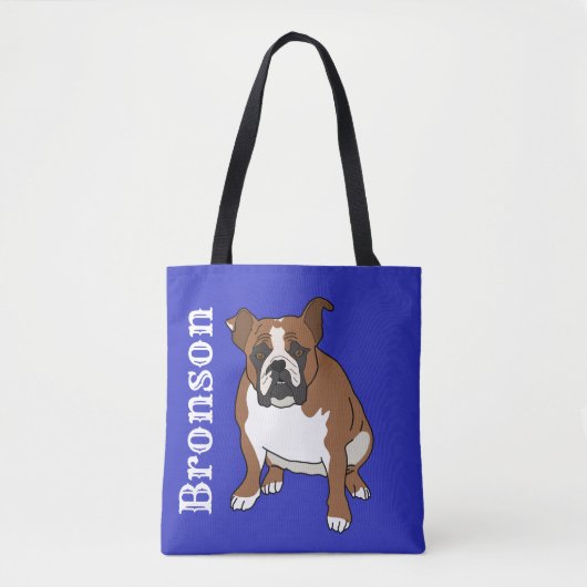 Engelse Bulldog Tote Bag (Voorkant)