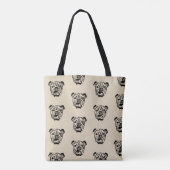 Engelse Bulldog Tote Bag (Achterkant)
