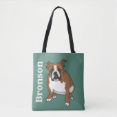 Engelse Bulldog Tote Bag (Voorkant)