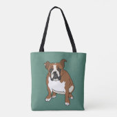 Engelse Bulldog Tote Bag (Achterkant)