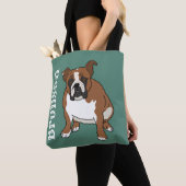 Engelse Bulldog Tote Bag (Dichtbij)