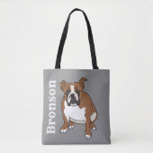 Engelse Bulldog Tote Bag (Voorkant)