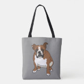Engelse Bulldog Tote Bag (Achterkant)