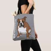 Engelse Bulldog Tote Bag (Dichtbij)