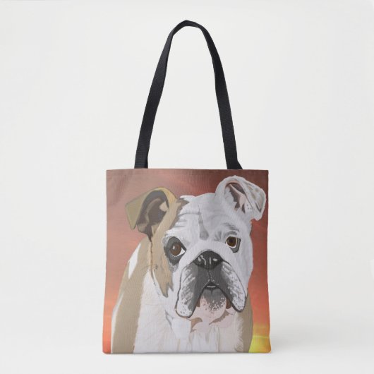 Engelse Bulldog Tote Bag (Voorkant)