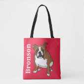 Engelse Bulldog Tote Bag (Voorkant)