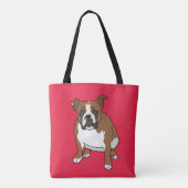 Engelse Bulldog Tote Bag (Achterkant)