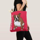 Engelse Bulldog Tote Bag (Dichtbij)
