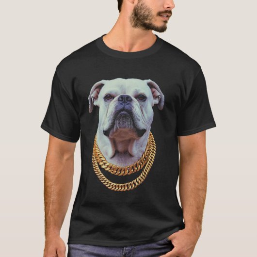 Engelse Bulldog Trendy Mode T-shirt (Voorkant)