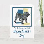 Engelse Bulldog TriColor Veerderdag Kaart (Voorkant)