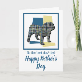 Engelse Bulldog TriColor Veerderdag Kaart