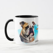 Engelse Bulldog trouwe vriend Mok (Links)