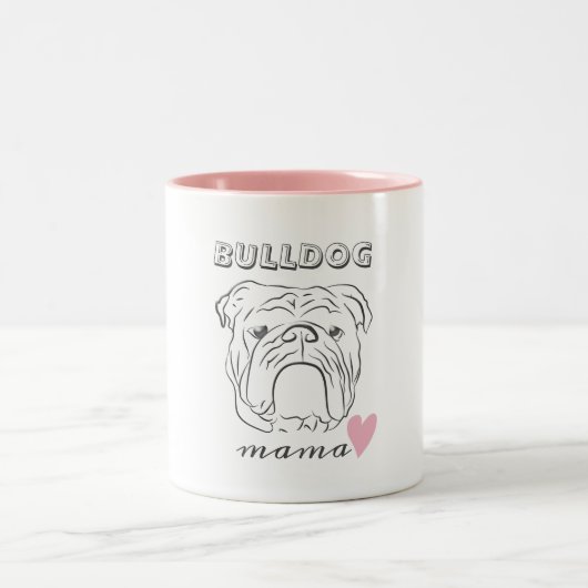 Engelse Bulldog Tweekleurige Koffiemok (Center)