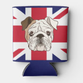 Engelse Bulldog & Union Jack Can Blikjeskoeler (Voorkant)