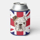 Engelse Bulldog & Union Jack Can Blikjeskoeler (Blikje Achterkant)