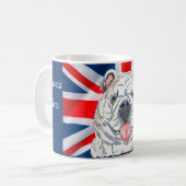 Engelse Bulldog Union Jack|Cheers Mate Koffiemok (Voorkant links)