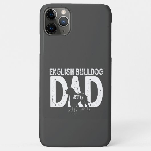 Engelse bulldog vader hond papa cadeau Case-Mate iPhone case (Achterkant)