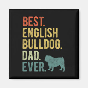 Engelse bulldog vader ooit hond papa vader39s dag magneet