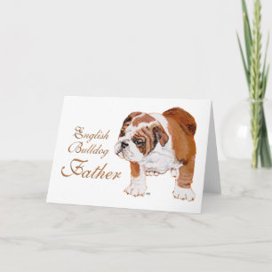 Engelse Bulldog Vaderdag Kaart