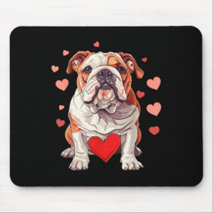 Engelse Bulldog Valentijnsdag Hart Hond Anima Muismat