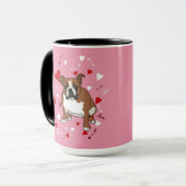 Engelse Bulldog Valentijnsdag Mok (Voorkant links)