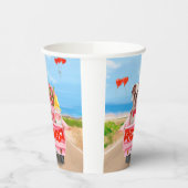 Engelse Bulldog Valentijnsdag Truck Hearts Papieren Bekers (Links)