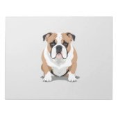 Engelse Bulldog Vector Art illustratie Notitieblok (Voorkant)