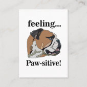 Engelse Bulldog voelt zich passieve hondentrimmer Visitekaartje (Voorkant)